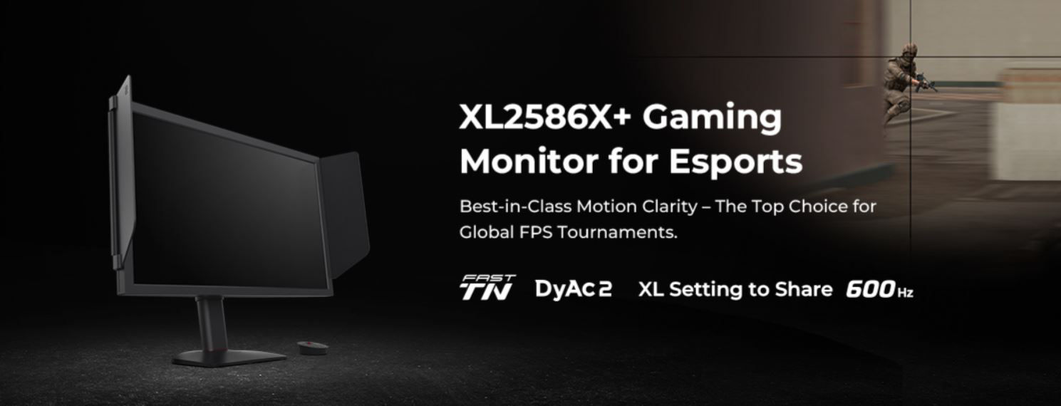 ZOWIE XL2586X+ Becomes World's Fastest eSports Monitor with 600Hz